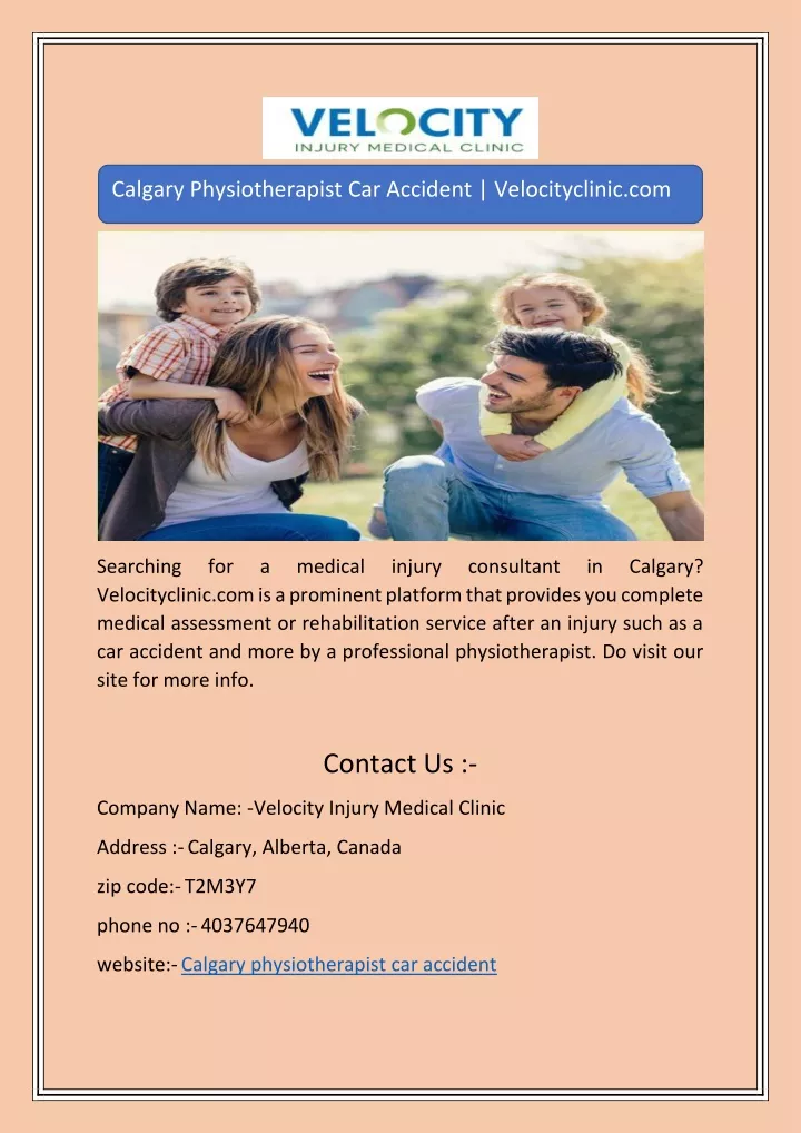 calgary physiotherapist car accident