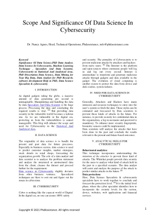 scope and significance of data science