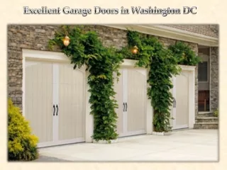 Excellent Garage Doors in Washington DC
