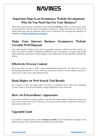 important-steps-in-an-ecommerce-website-development-Navines-Solutions