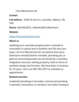 civic mechanical ltd
