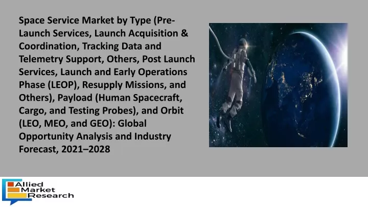 space service market by type pre launch services