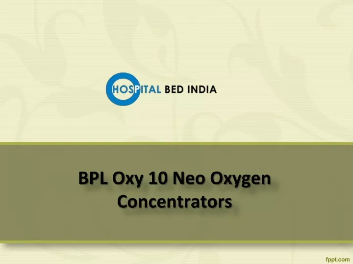 bpl oxy 10 neo oxygen concentrators