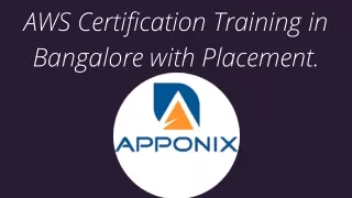 aws certification training in bangalore with