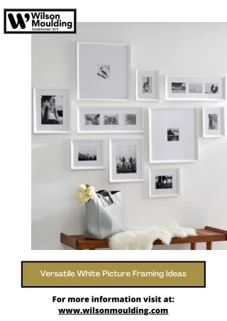 Versatile White Picture Framing Ideas