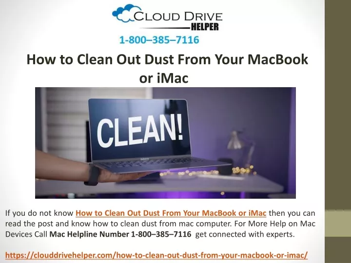 how to clean out dust from your macbook or imac