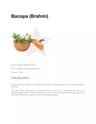 bacopa brahmi