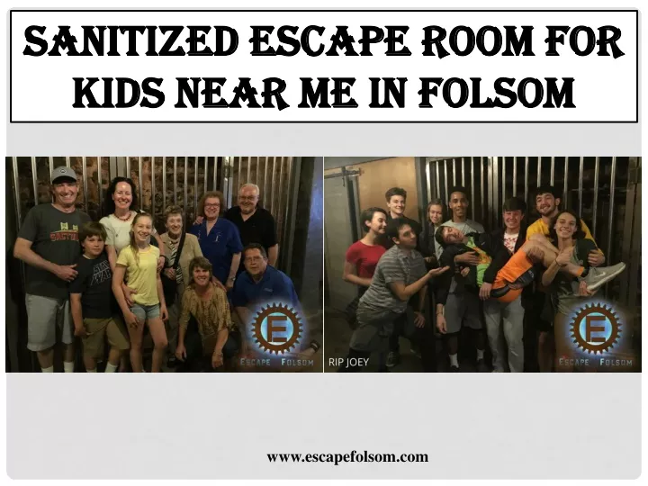 sanitized escape room for kids near me in folsom