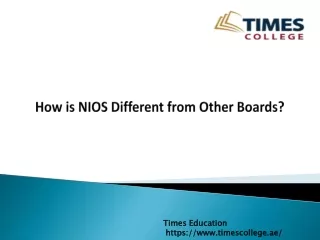 how is nios different from other boards