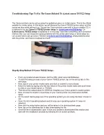 Troubleshooting Tips To Fix The Issues Related To ij.start.canon TS3322 Setup - slide 1