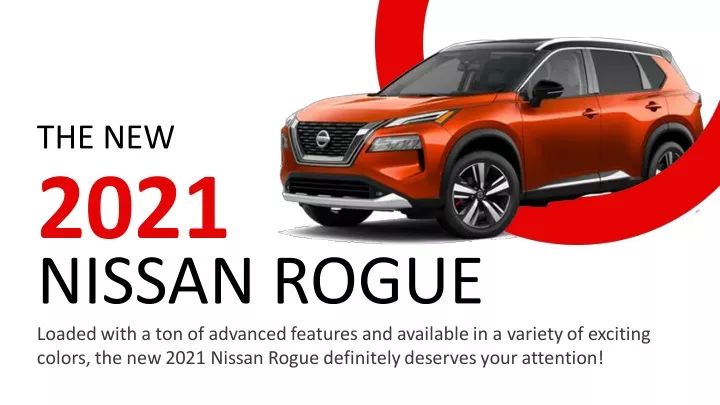 the new 2021 nissan rogue loaded with