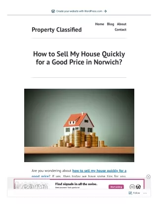 How to Sell My House Quickly for a Good Price in Norwich?