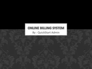 online billing system