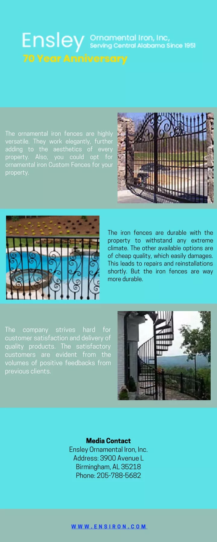 the ornamental iron fences are highly versatile