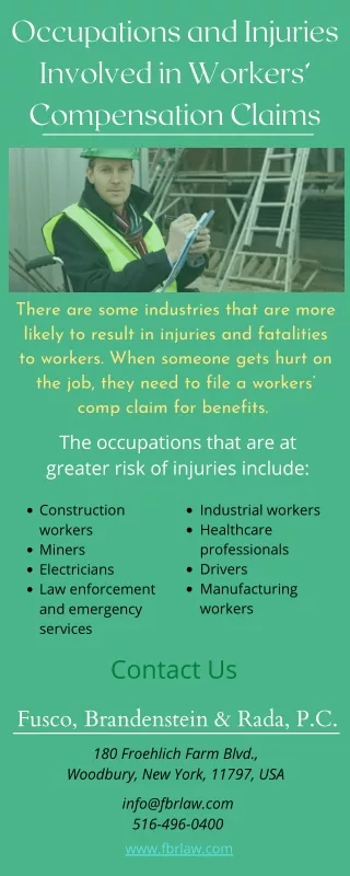 Workers Occupations and Injuries