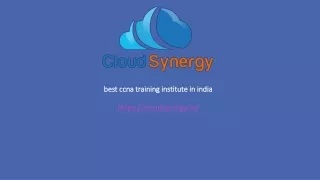 Best CCNA  Training Institute In India