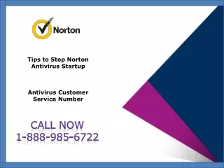 Tips to Stop Norton Antivirus Startup