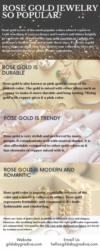 Why is Rose gold Jewelry so popular?