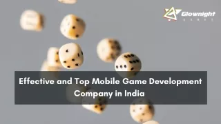 Effective and Top Mobile Game Development Company in India