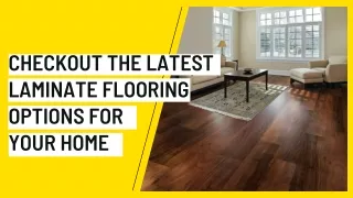 Checkout The Latest Laminate Flooring Options For Your Home