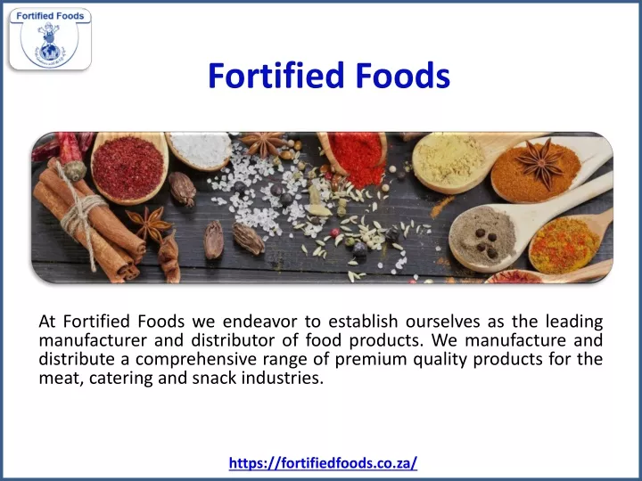 fortified foods