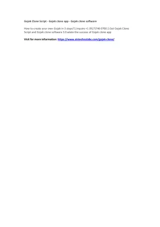 gojek clone script gojek clone app gojek clone