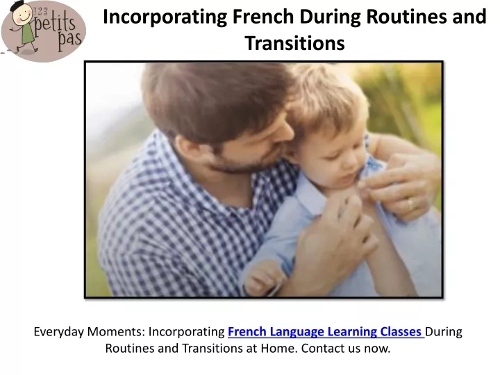incorporating french during routines