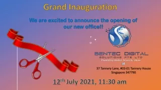 grand inauguration