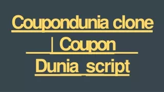 coupondunia clone coupon dunia script