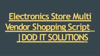 electronics store multi