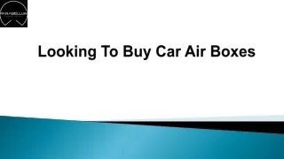 Get Car Air Boxes