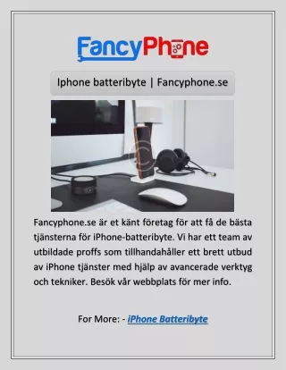 iphone batteribyte fancyphone se