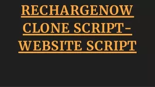 rechargenow clone script website script