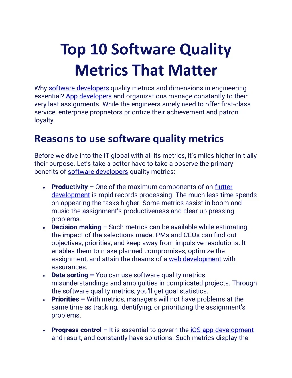 PPT - Top 10 Software Quality Metrics That Matter PowerPoint ...