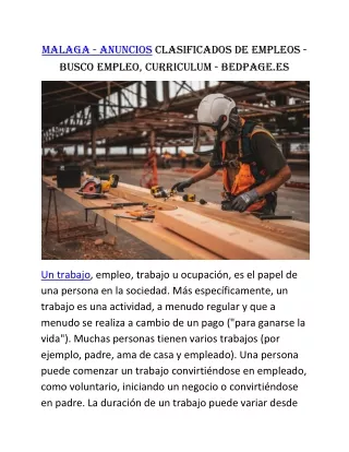 Malaga.JOBSWANTED
