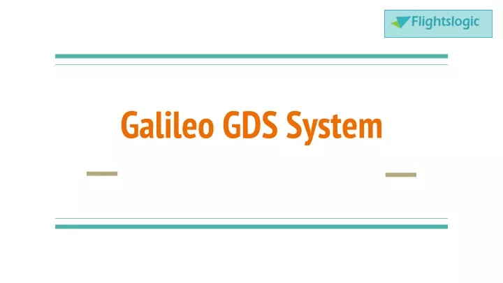 galileo gds system