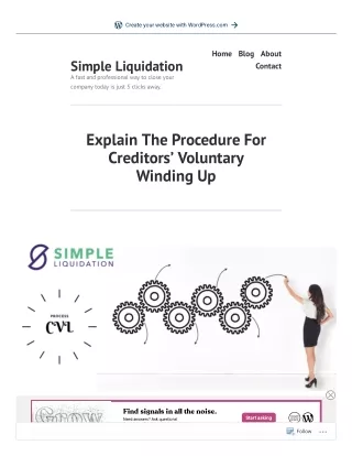 Explain The Procedure For Creditors' Voluntary Winding Up