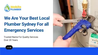 Best Local Plumber Sydney For all Emergency Services | Mobile Plumber