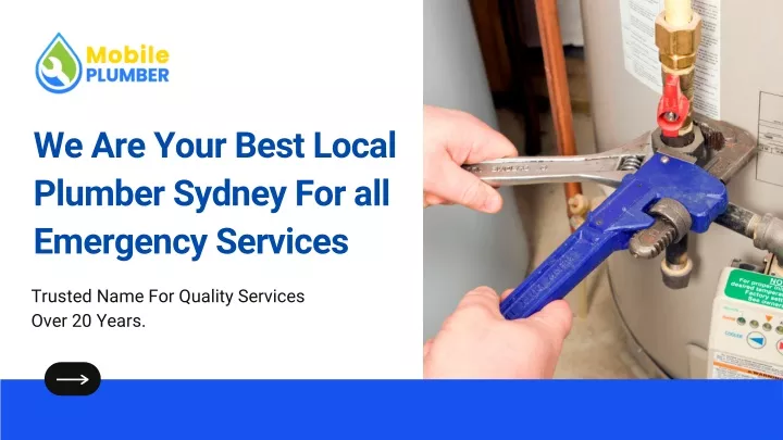 we are your best local plumber sydney