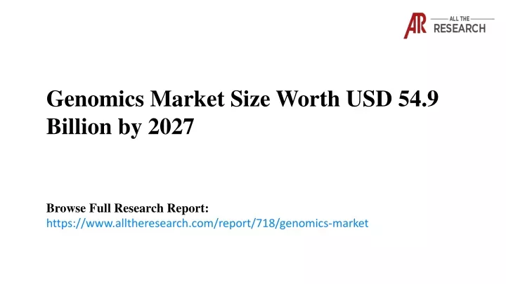 genomics market size worth usd 54 9 billion