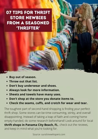 07 Tips for Thrift Store Newbies From a Seasoned ‘Thrifter’