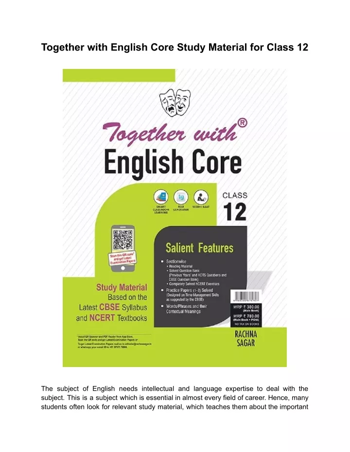 together with english core study material