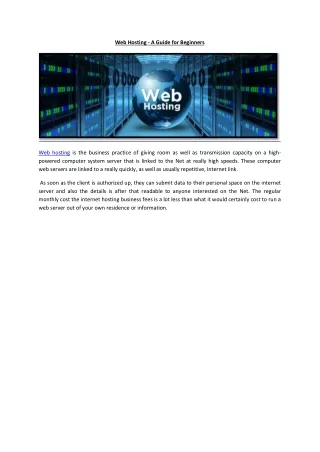 Web Hosting