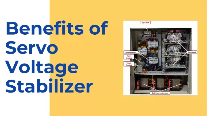 benefits of servo voltage stabilizer