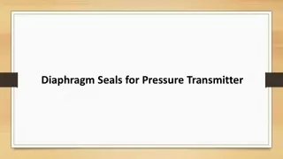 diaphragm seals for pressure transmitter