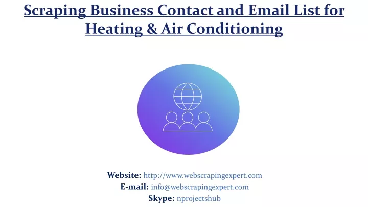 scraping business contact and email list