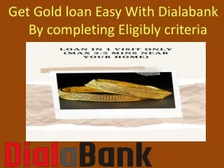 Gold Loan ELigibility