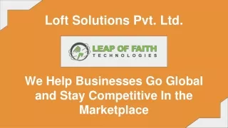Custom Web Development Services - Loft Solutions