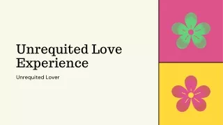 unrequited love experience