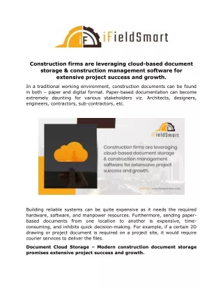 construction firms are leveraging cloud based